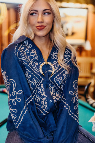 Cowgirl Tapestry Blouse