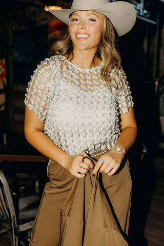 Janell Beaded Top
