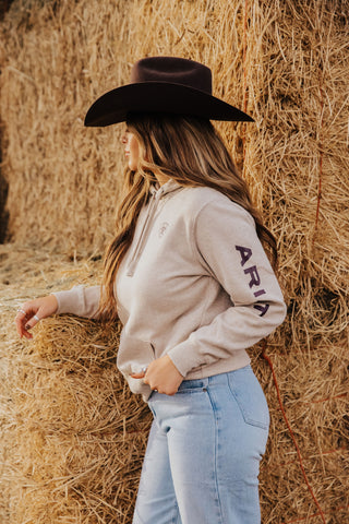 Ariat Oatmeal Logo Hoodie