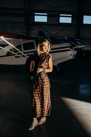 Satin Saddle Skirt