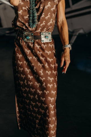 Satin Saddle Skirt