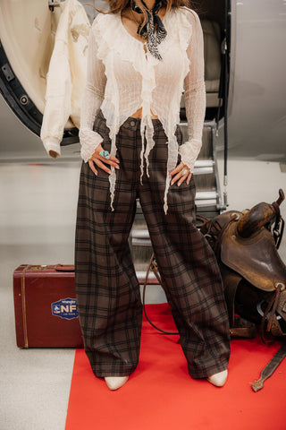 Saddle Check Pants