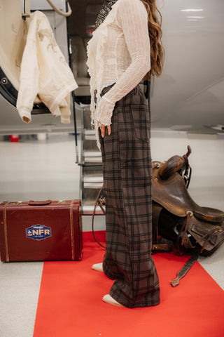 Saddle Check Pants