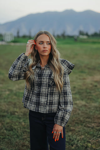 Varsity Plaid Blouse