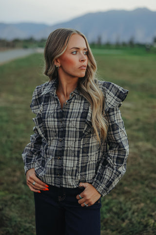 Varsity Plaid Blouse