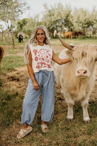 Red Saloon Tee