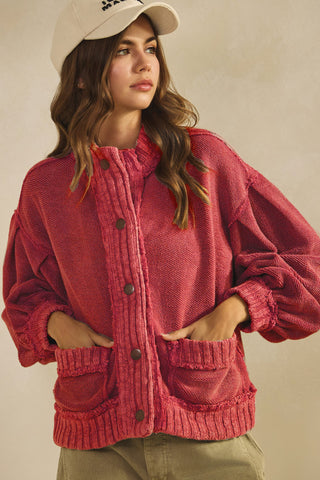 The Fanning Jacket (Burgundy)