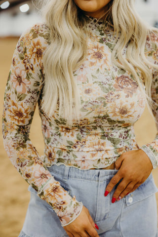 The Petals Mesh Top