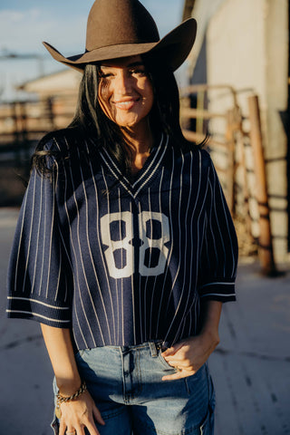 The Russet Sweater-Navy