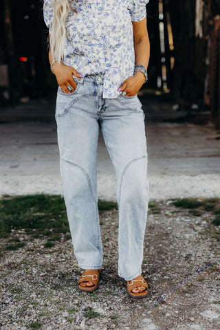 Addie Barrel Jean