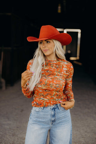 Western Mesh Top