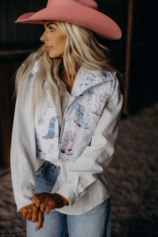 Daisy Boots Quilted Vest