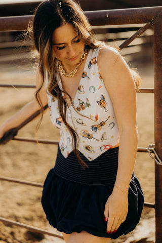 Western Scarf Vest