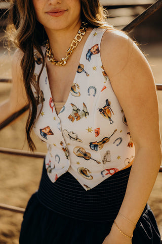 Western Scarf Vest