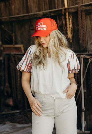 Hot Cowgirl Summer Trucker