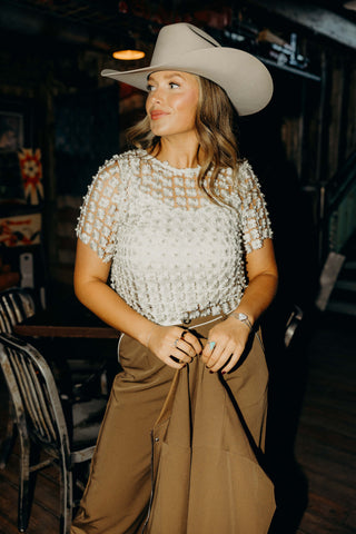 Janell Beaded Top
