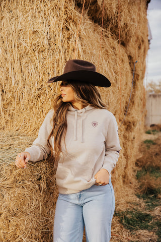 Ariat Oatmeal Logo Hoodie