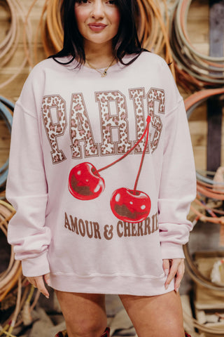 Paris Cherry Sweatshirt