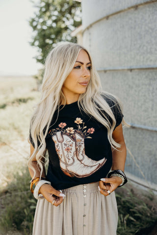 Bloom & Boots Tee