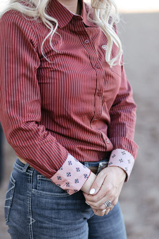 Ariat Brick Pinstripe Shirt