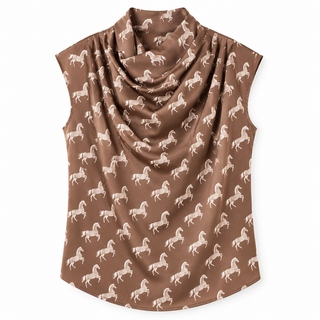 Satin Saddle Top