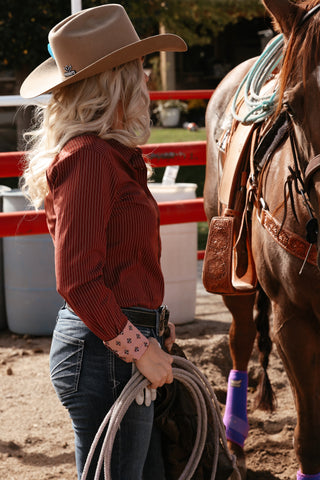 Ariat Brick Pinstripe Shirt